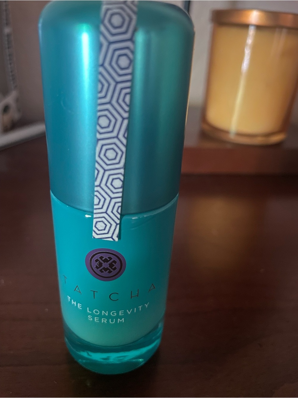 Tatcha The Longevity Serum- Cream & Teal Accents - Picture 4 of 5